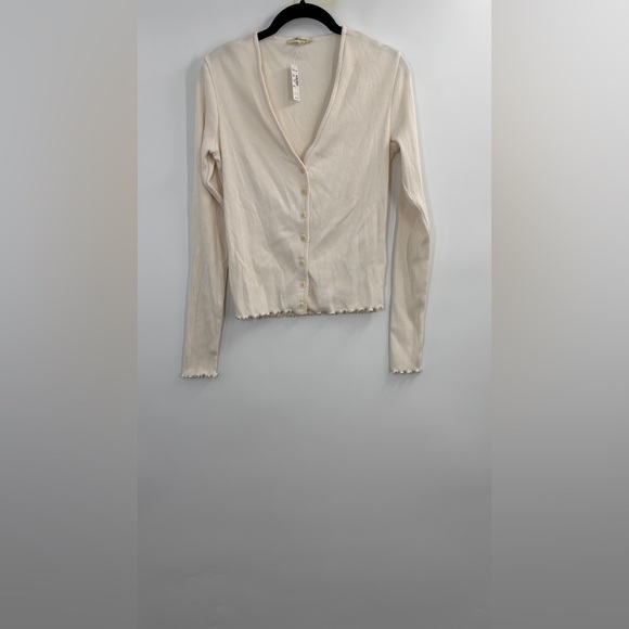 Madewell Lettuce-Hem V-Neck Cardigan - Picture 5 of 7